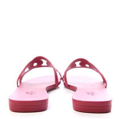 Hermes Rubber Aloha Sandals 38 Rose Baie 5 of 11