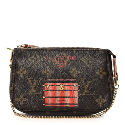 Louis Vuitton Monogram Trunks and Locks Mini Pochette Accessories 1 of 11