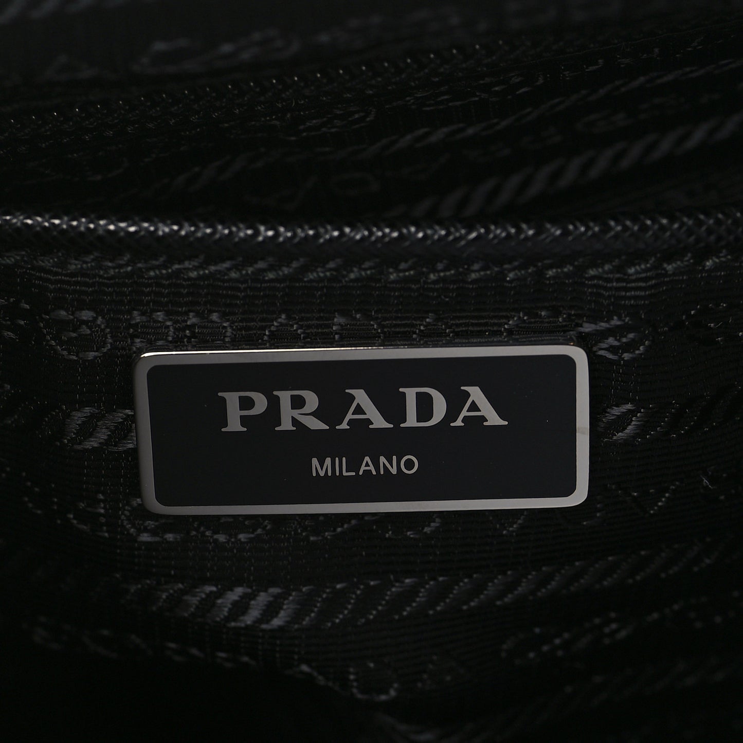 Re-Nylon Vela Saffiano Pocket Double Buckle Messenger Shoulder Bag Black
