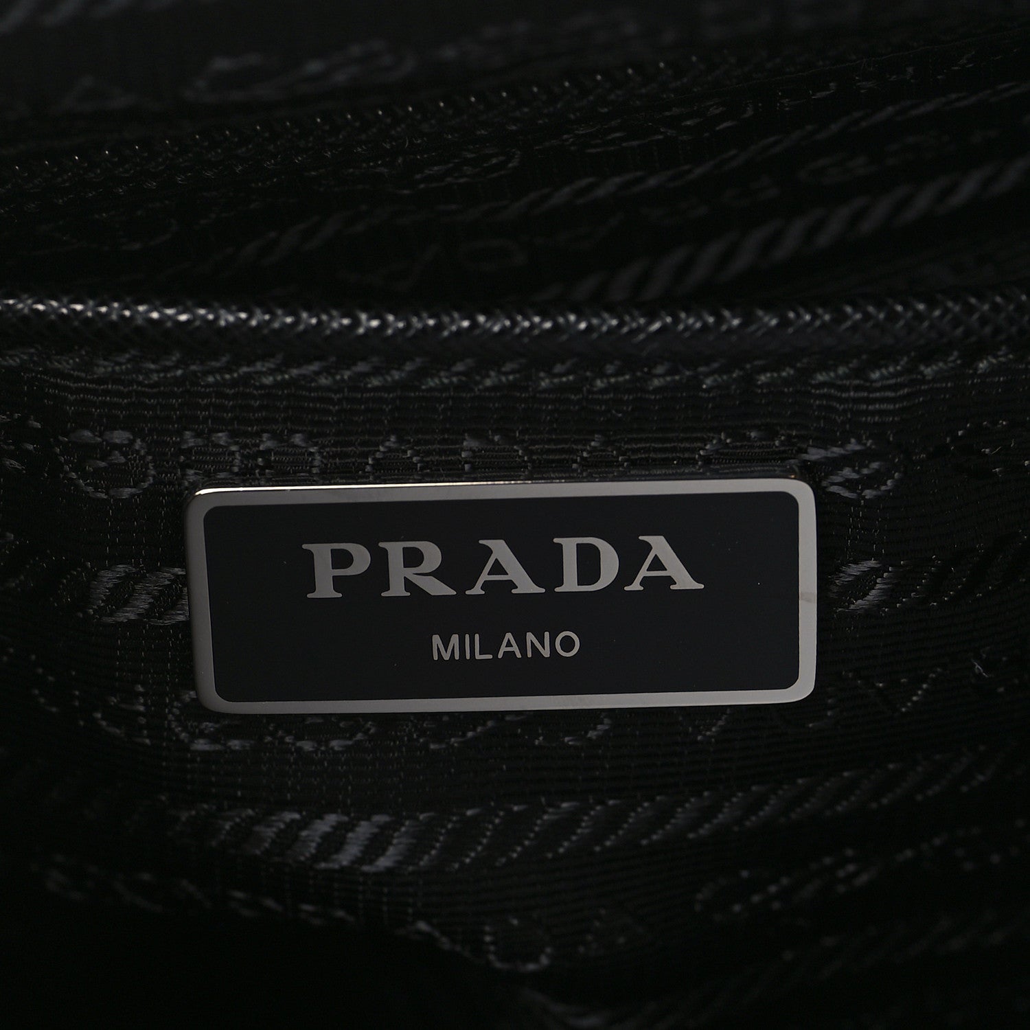 Prada Re-Nylon Vela Saffiano Pocket Double Buckle Messenger Shoulder Bag Black 5 of 7
