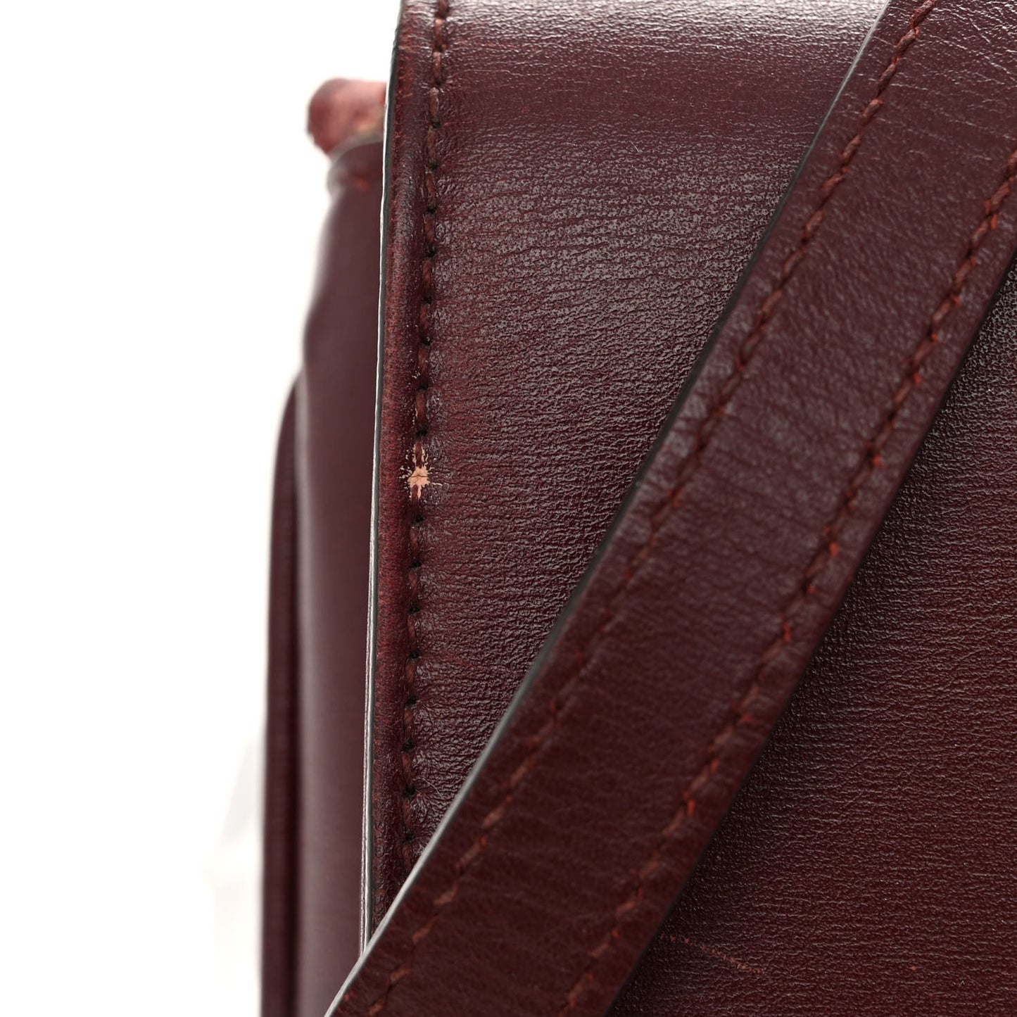 Vitello Palmellato Lux Small Arli Flap Shoulder Bag Vintage Bordeaux