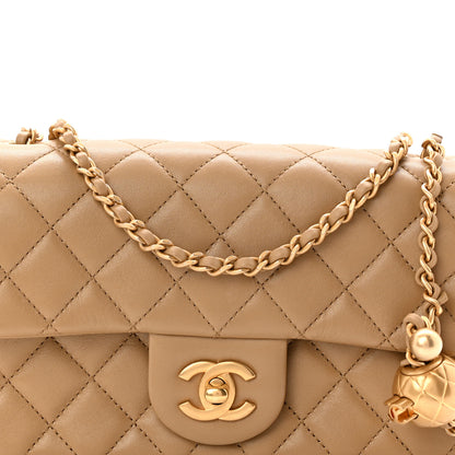 Chanel Lambskin Quilted Mini Rectangular Pearl Crush Flap Dark Beige 8 of 11