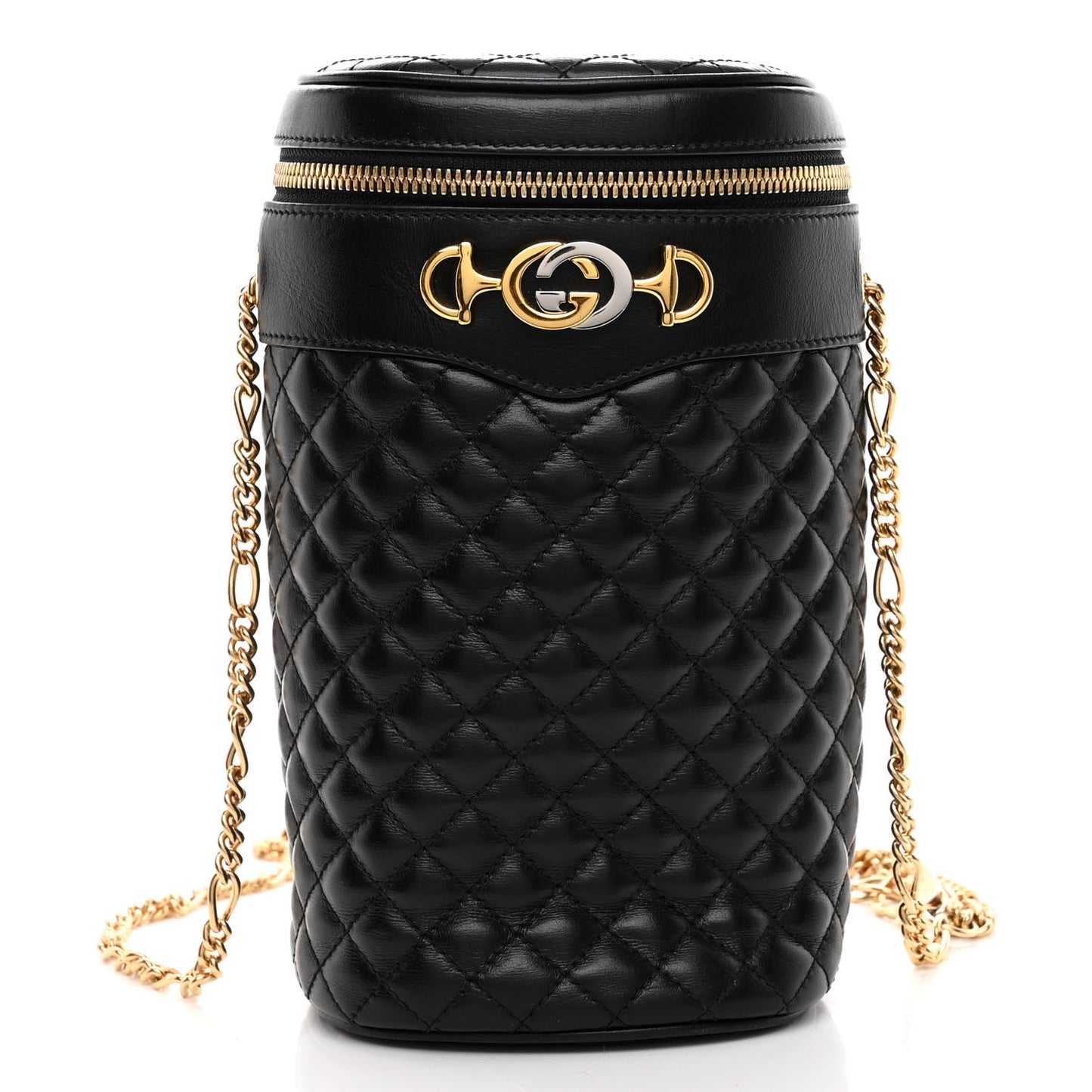 Calfskin Trapuntata Zumi Belt Bag Black