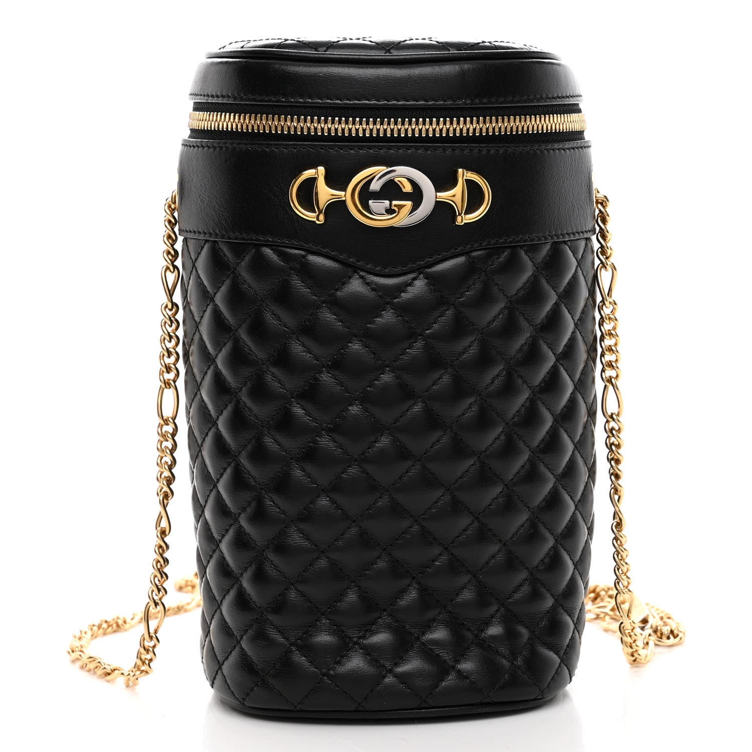 Gucci Calfskin Trapuntata Zumi Belt Bag Black 1 of 10