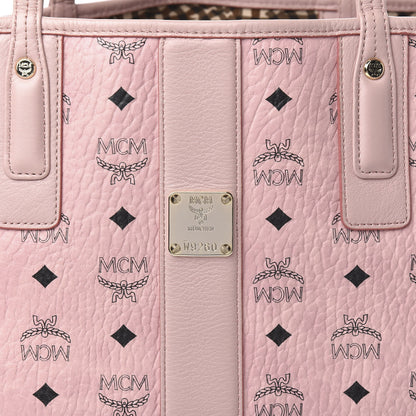 MCM Visetos Medium Liz Reversible Shopper Tote Soft Pink 13 of 16