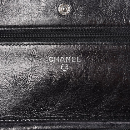 Chanel Glazed Aged Calfskin Reissue Wallet On Chain WOC Grey 6 of 13