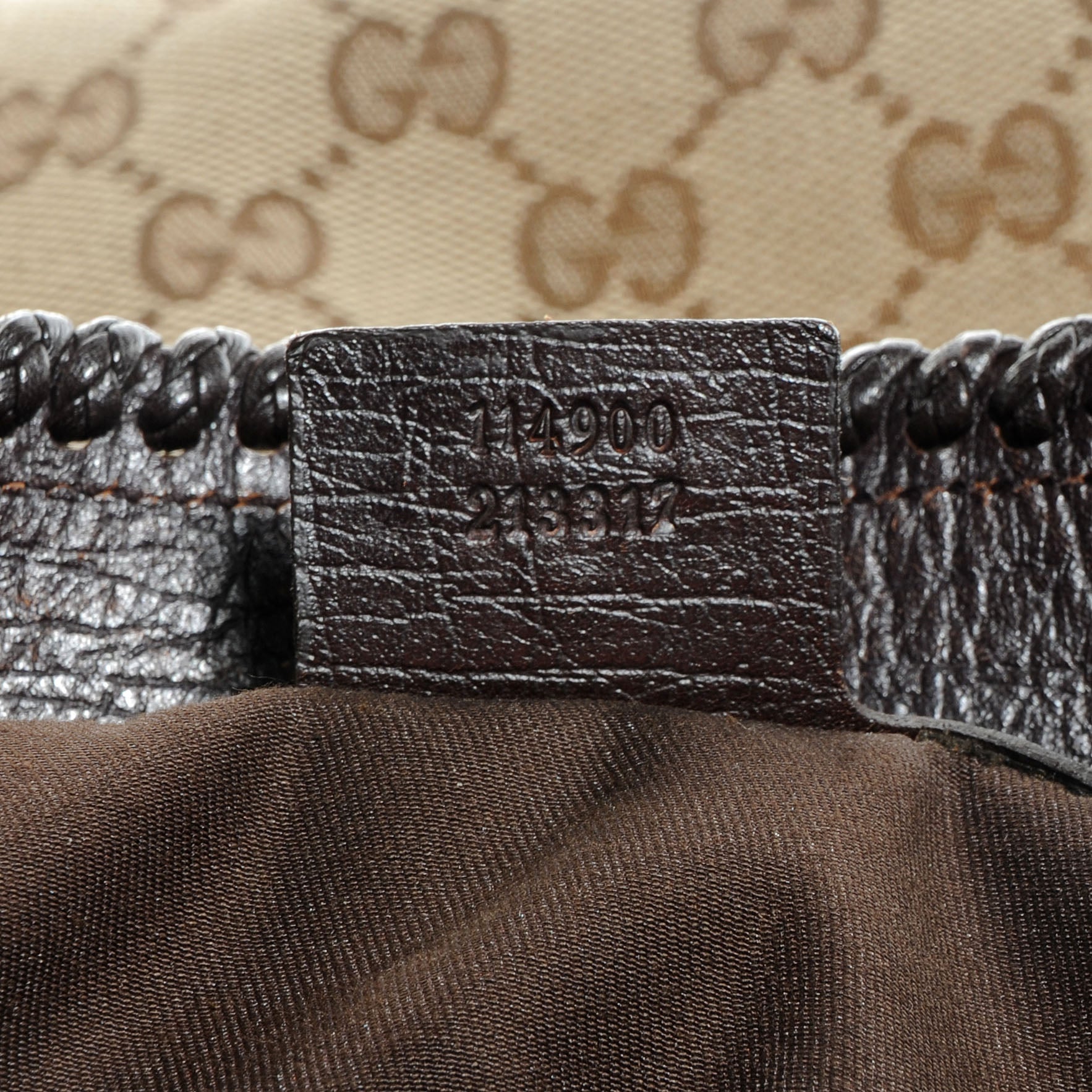 Gucci Monogram Large Horsebit Chain Hobo Brown 7 of 7