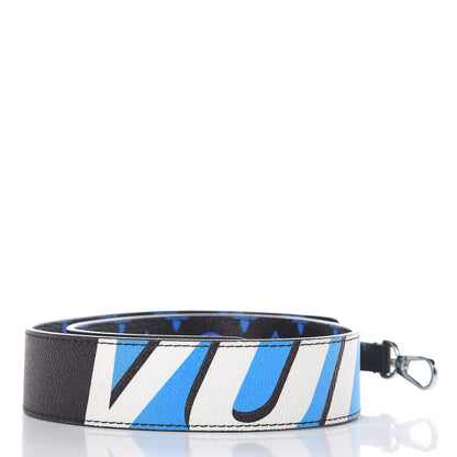 Louis Vuitton Canvas Bandouliere Shoulder Strap Black Bleu Digital 2 of 4