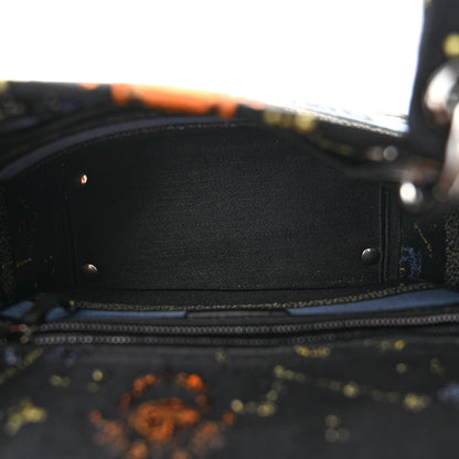 Christian Dior Canvas Pixel Zodiac Embroidered Medium Lady D-Lite Nero Multicolor 5 of 9