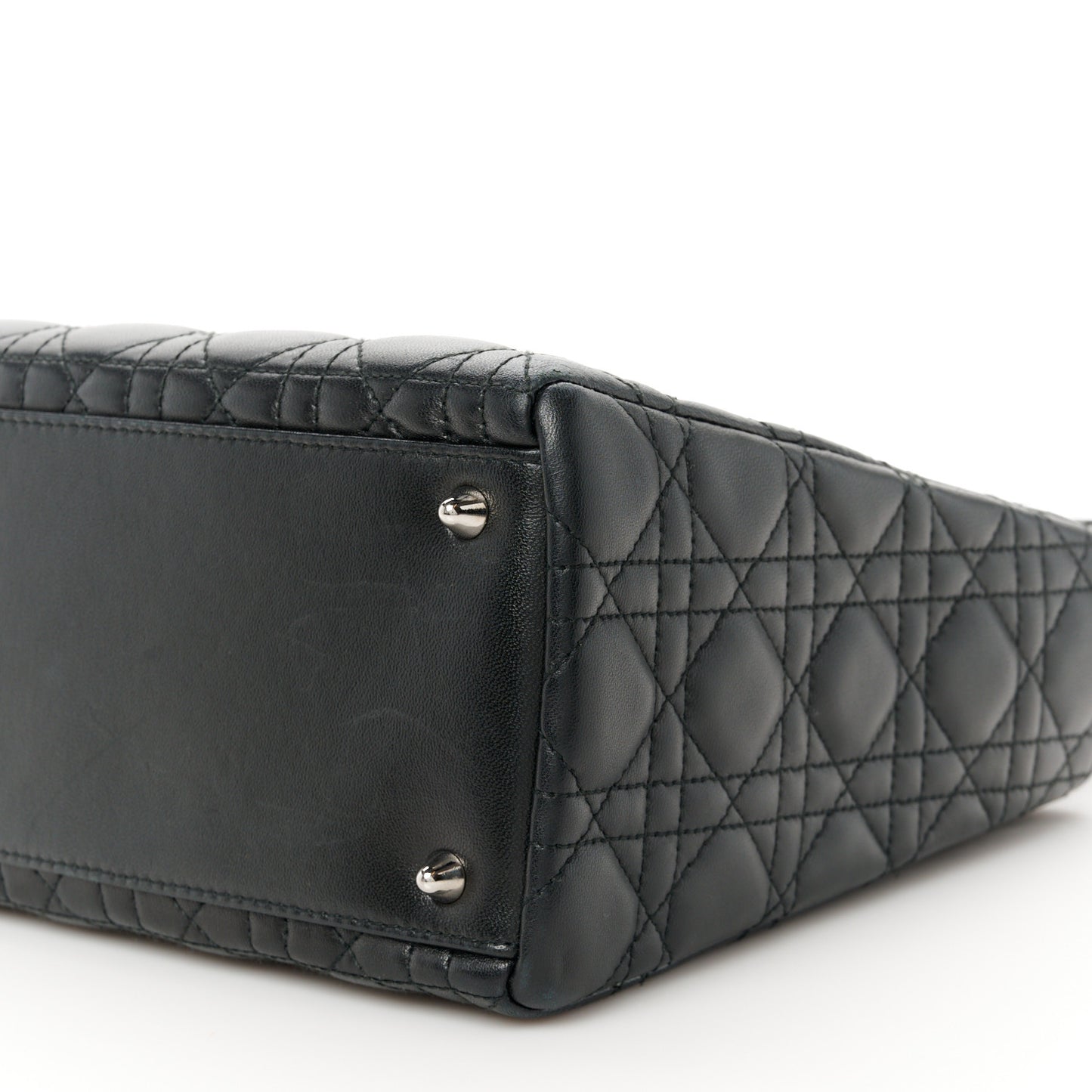 Lambskin Cannage Medium Lady Dior Black