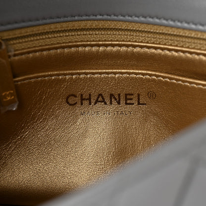 Chanel Lambskin Quilted Mini Pearl Crush Flap Light Grey 6 of 10