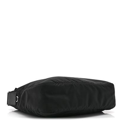 Prada Re-Nylon Vela Saffiano Pocket Double Zip Messenger Bag Black 4 of 10