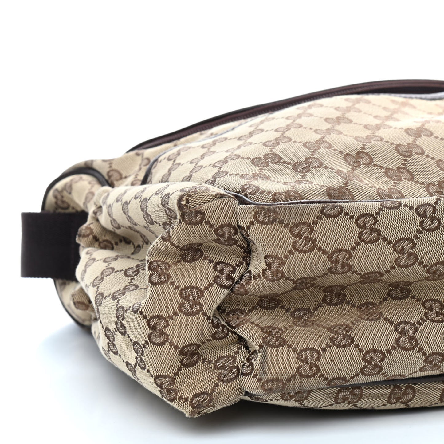 Monogram Natural Pigskin Large Diaper Bag Beige Ebony Cocoa Dark Chocolate