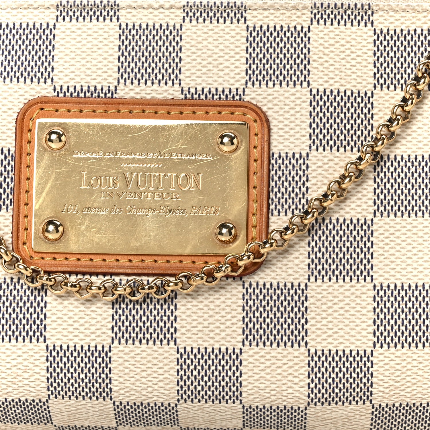 Louis Vuitton Damier Azur Eva Clutch 9 of 11