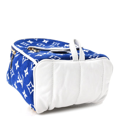 Louis Vuitton Jacquard Velvet Monogram Palm Springs Backpack Mini Blue 3 of 9
