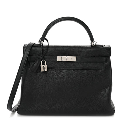 Hermes Taurillon Clemence Kelly Retourne 32 Black 1 of 11