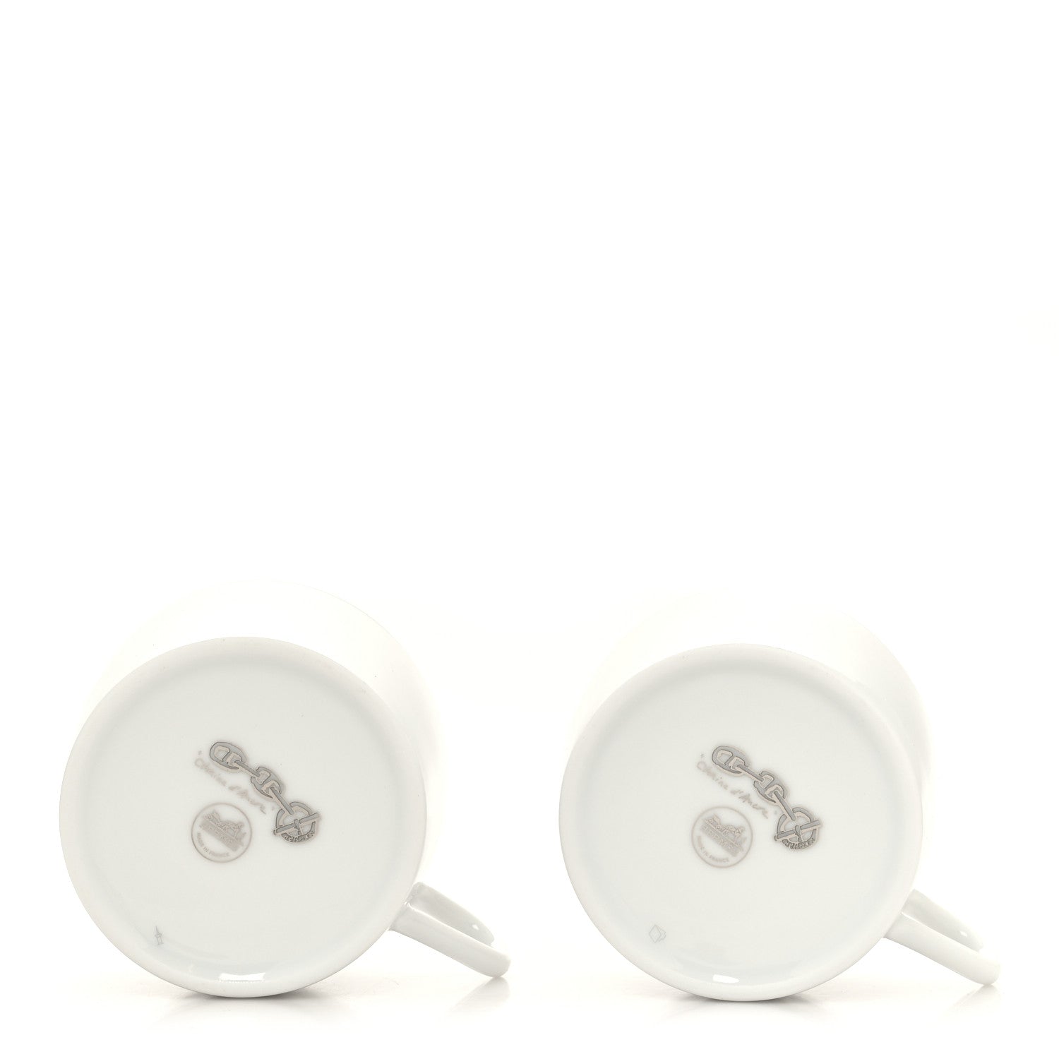 Hermes Porcelain Platinum Chaine d'Ancre Tea Cup and Saucer Set of 2 3 of 11