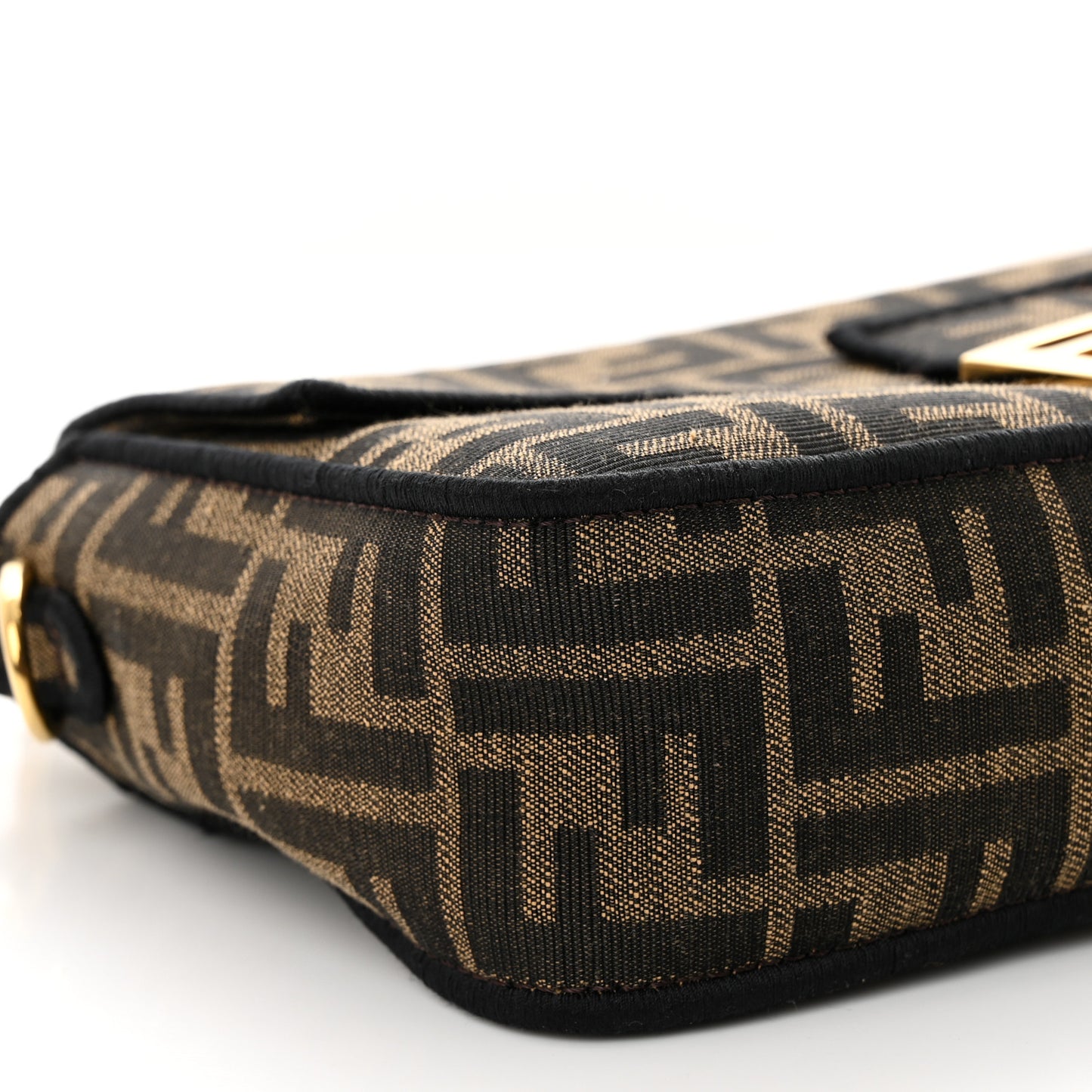 Fabric Jacquard FF 1974 Medium Baguette Tobacco Moro Black