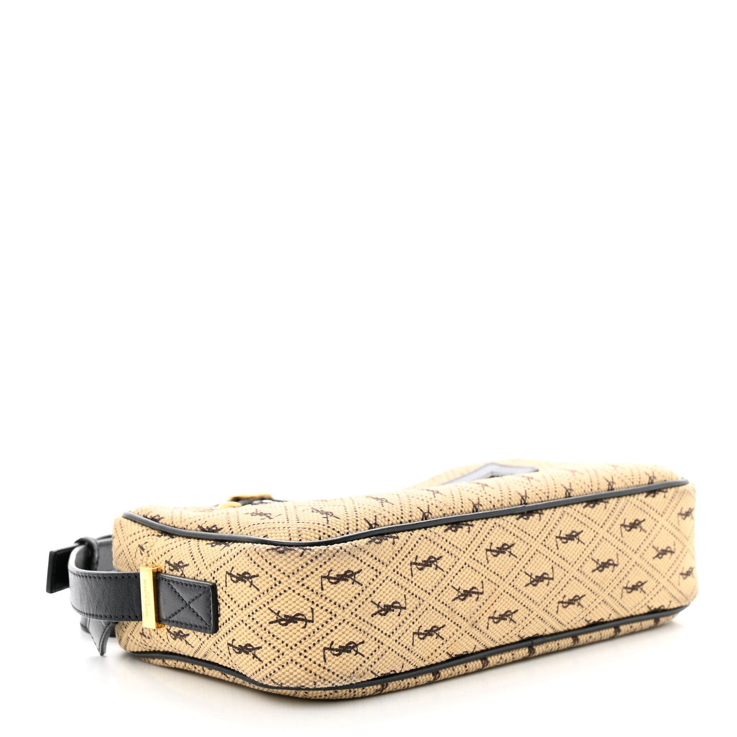 Canvas Monogram All Over Camera Bag Beige