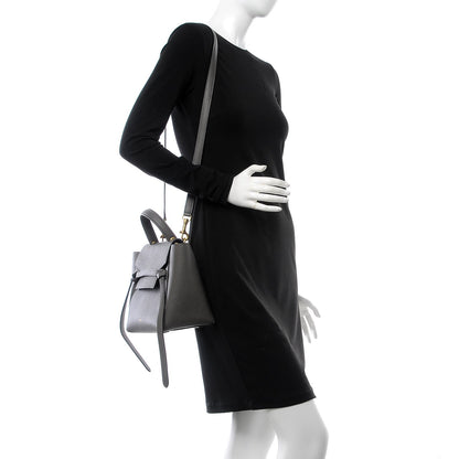 Celine Baby Grained Calfskin Micro Belt Bag Grey 2 of 7