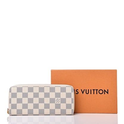Louis Vuitton Damier Azur Clemence Wallet Rose Ballerine 10 of 10