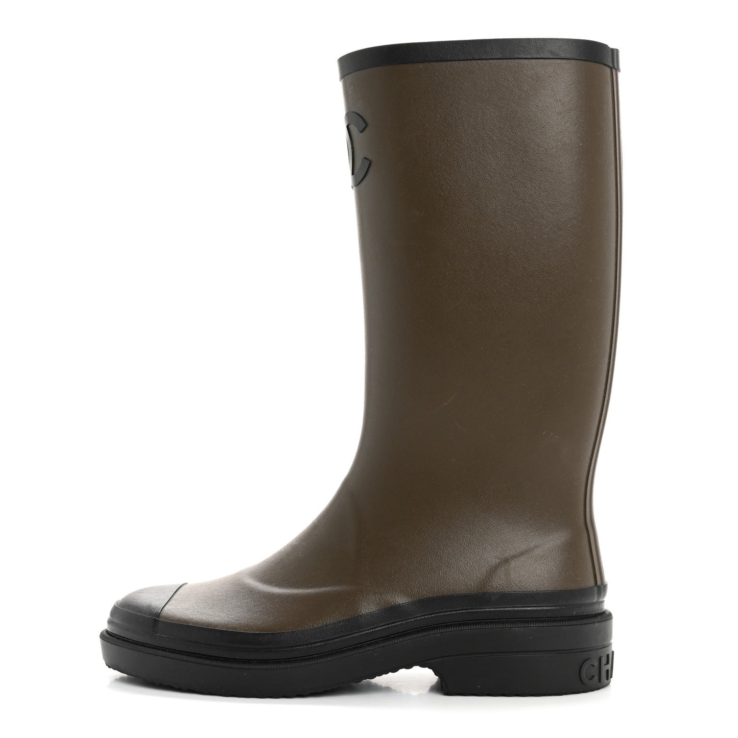 Caoutchouk CC High Boots 37 Khaki Black