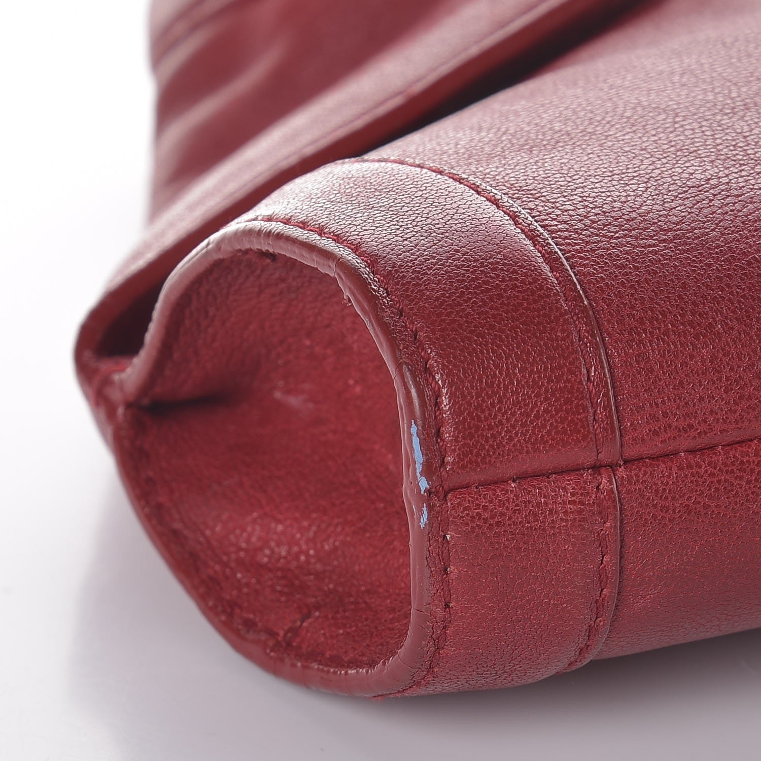 Alexander McQueen Calfskin De Manta Clutch Red 16 of 17