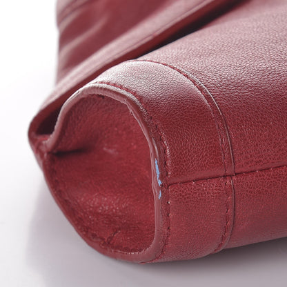 Alexander McQueen Calfskin De Manta Clutch Red 16 of 17
