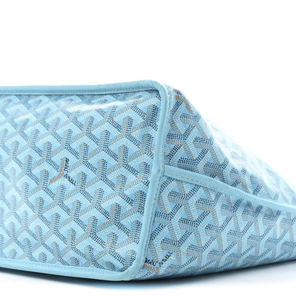 Goyard Goyardine Embroidered Flamingo Reversible Anjou PM Sky Blue 17 of 19