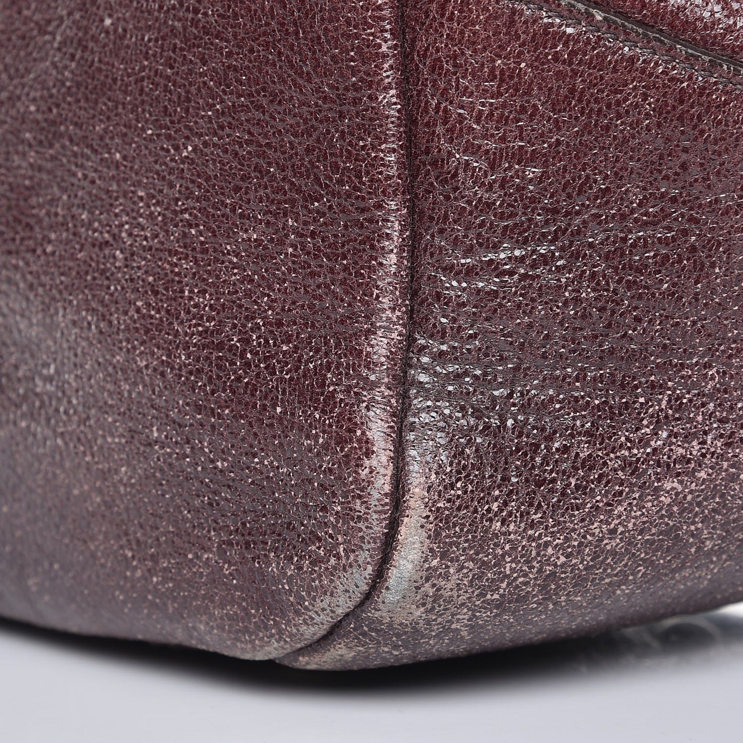 Cervo Lux Chain Shoulder Bag Lampone Sfumato