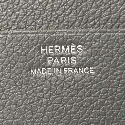 Hermes Everloco City 8CC Colorblock Card Holder Gris Meyer Beton Blue Nuit 6 of 9