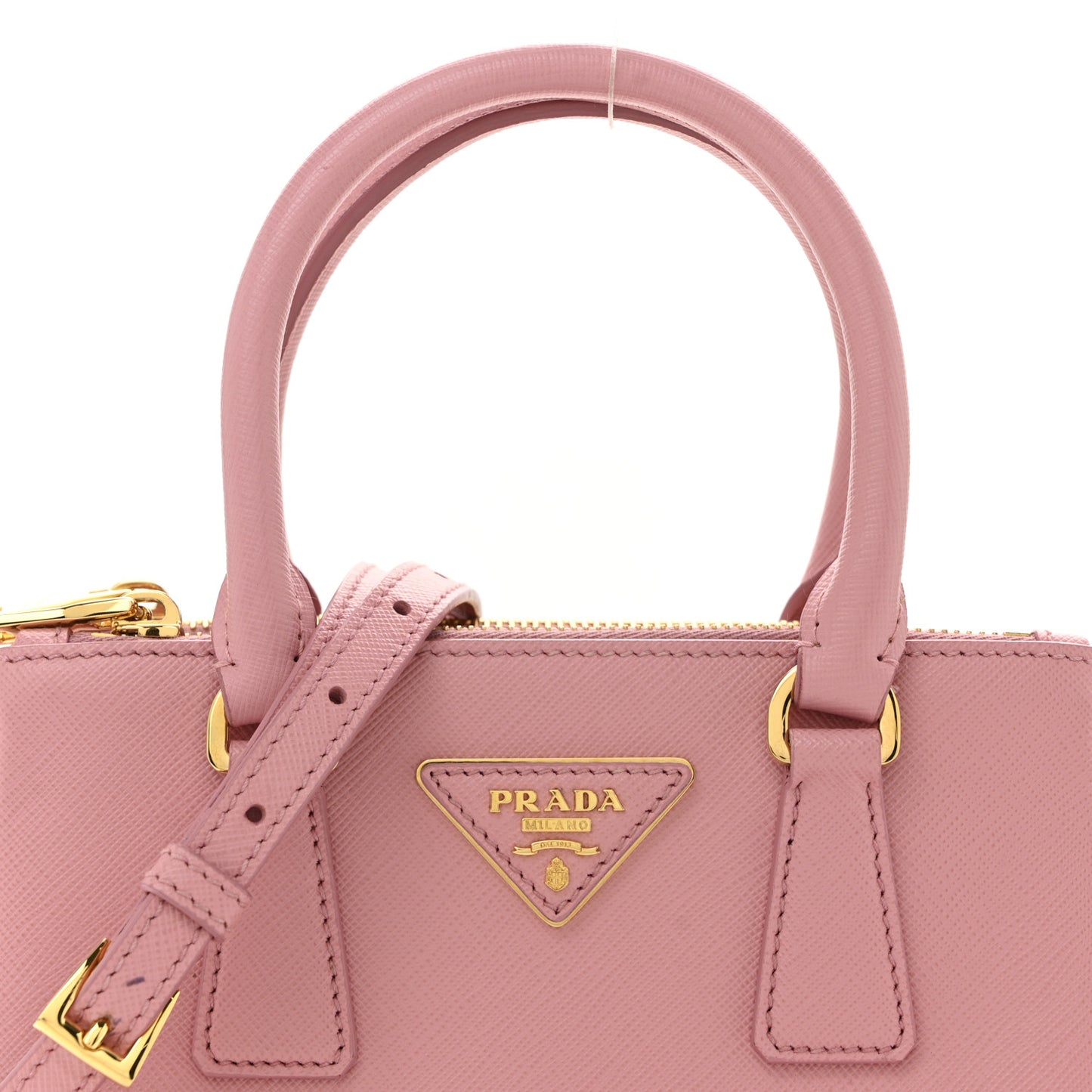 Saffiano Mini Galleria Double Zip Tote Petalo