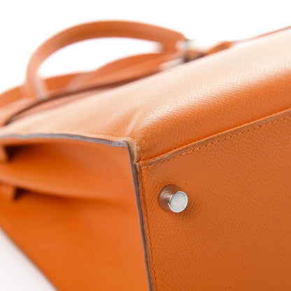 Hermes Epsom Kelly Sellier 35 Orange 9 of 21