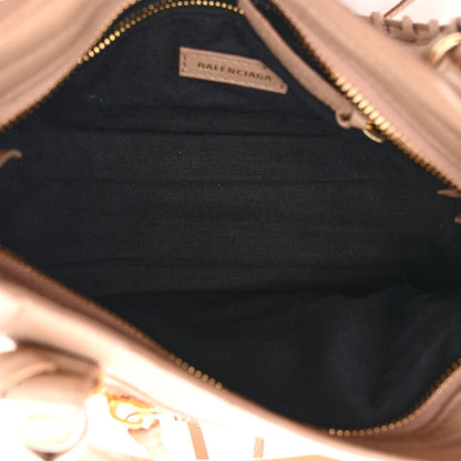 Balenciaga Chevre Gold Metallic Edge Hardware Mini City Rose Des Sables 5 of 9