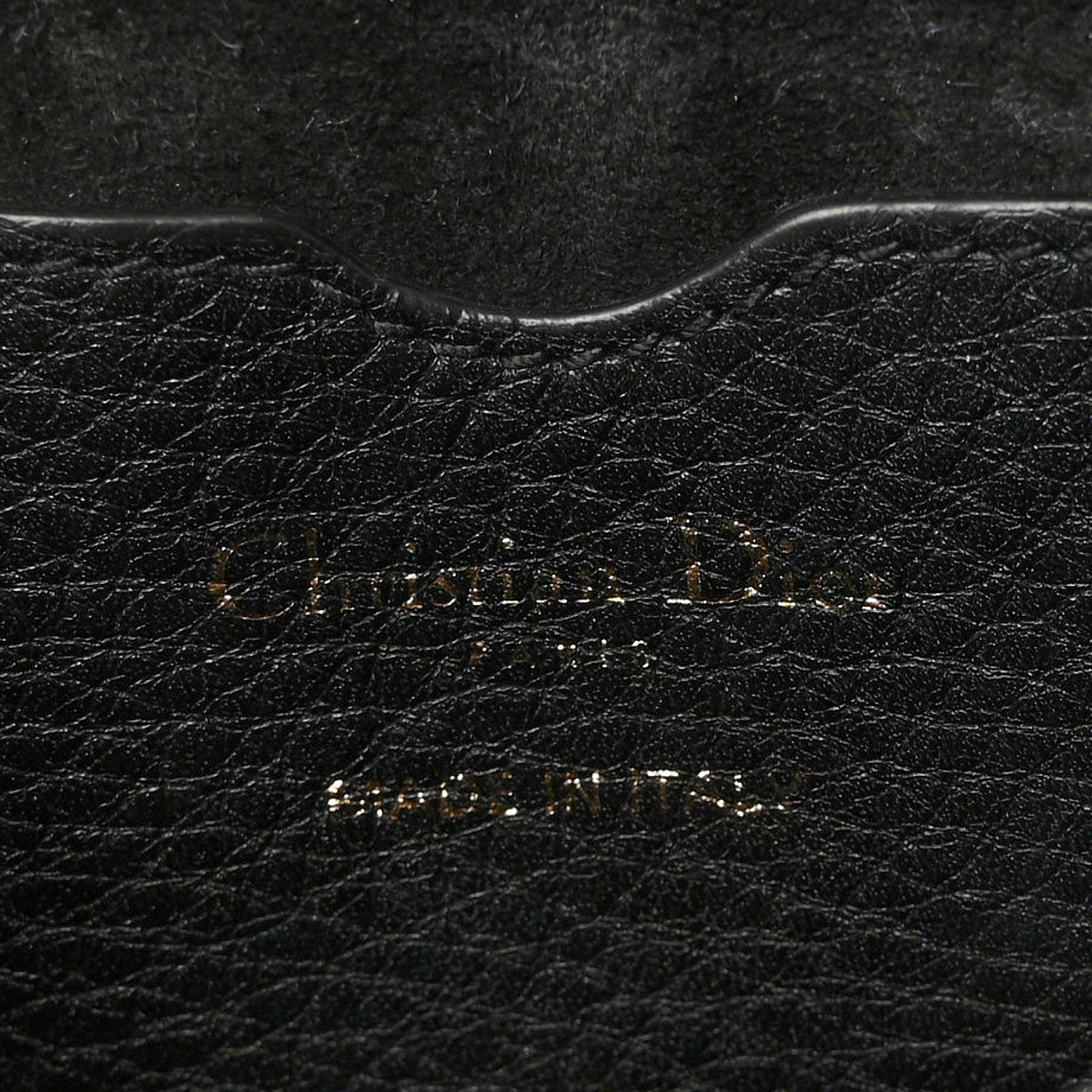 Christian Dior Grained Calfskin Medium Bobby Flap Black 6 of 9