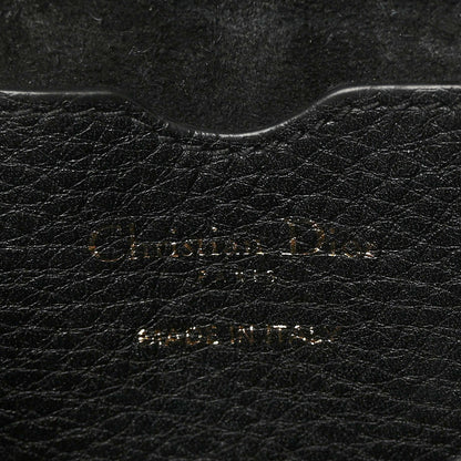 Christian Dior Grained Calfskin Medium Bobby Flap Black 6 of 9