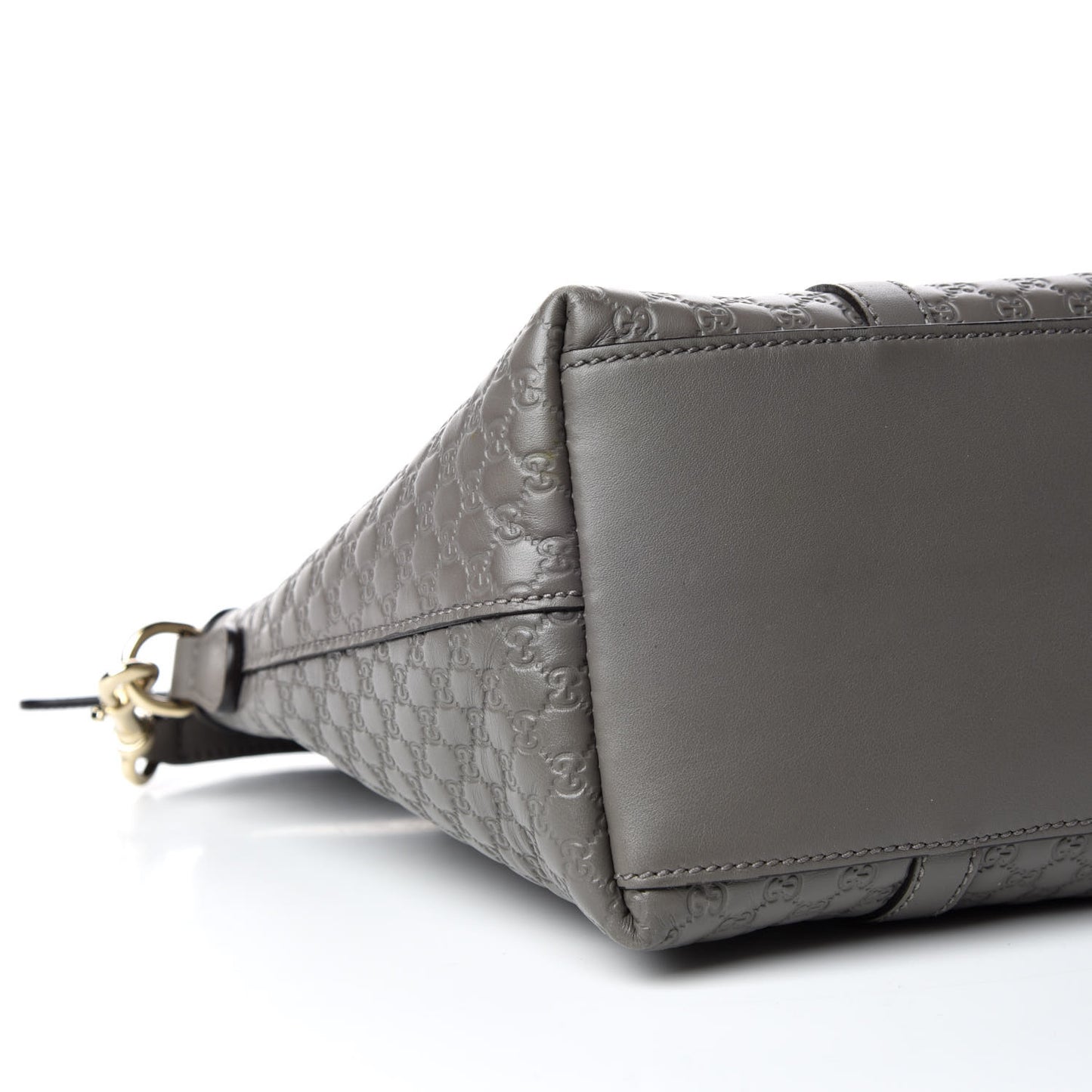 Soft Microguccissima Small Zippered Satchel Loess
