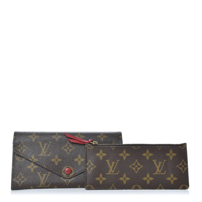 Louis Vuitton Monogram Josephine Wallet Red 1 of 7