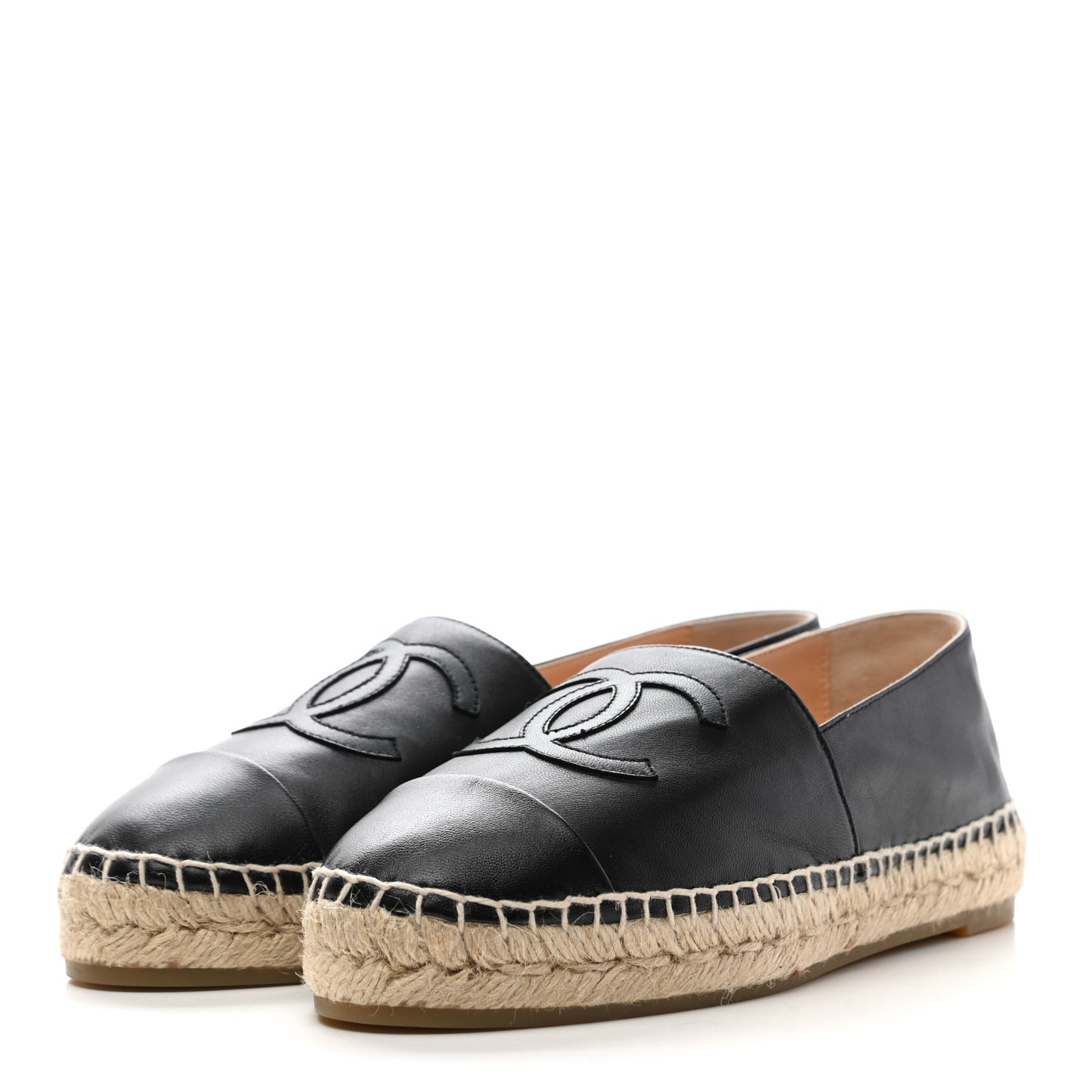 Lambskin CC Espadrilles 39 Black