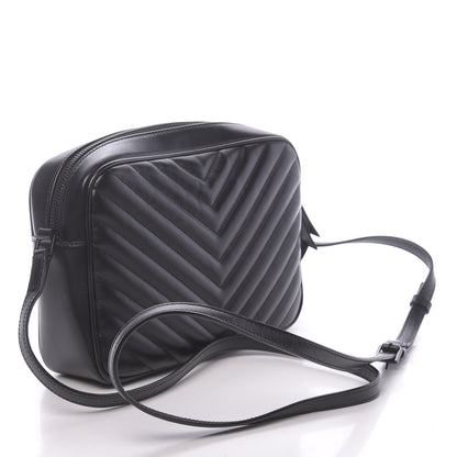 Saint Laurent Calfskin Matelasse Monogram Lou Camera Bag Black 3 of 10