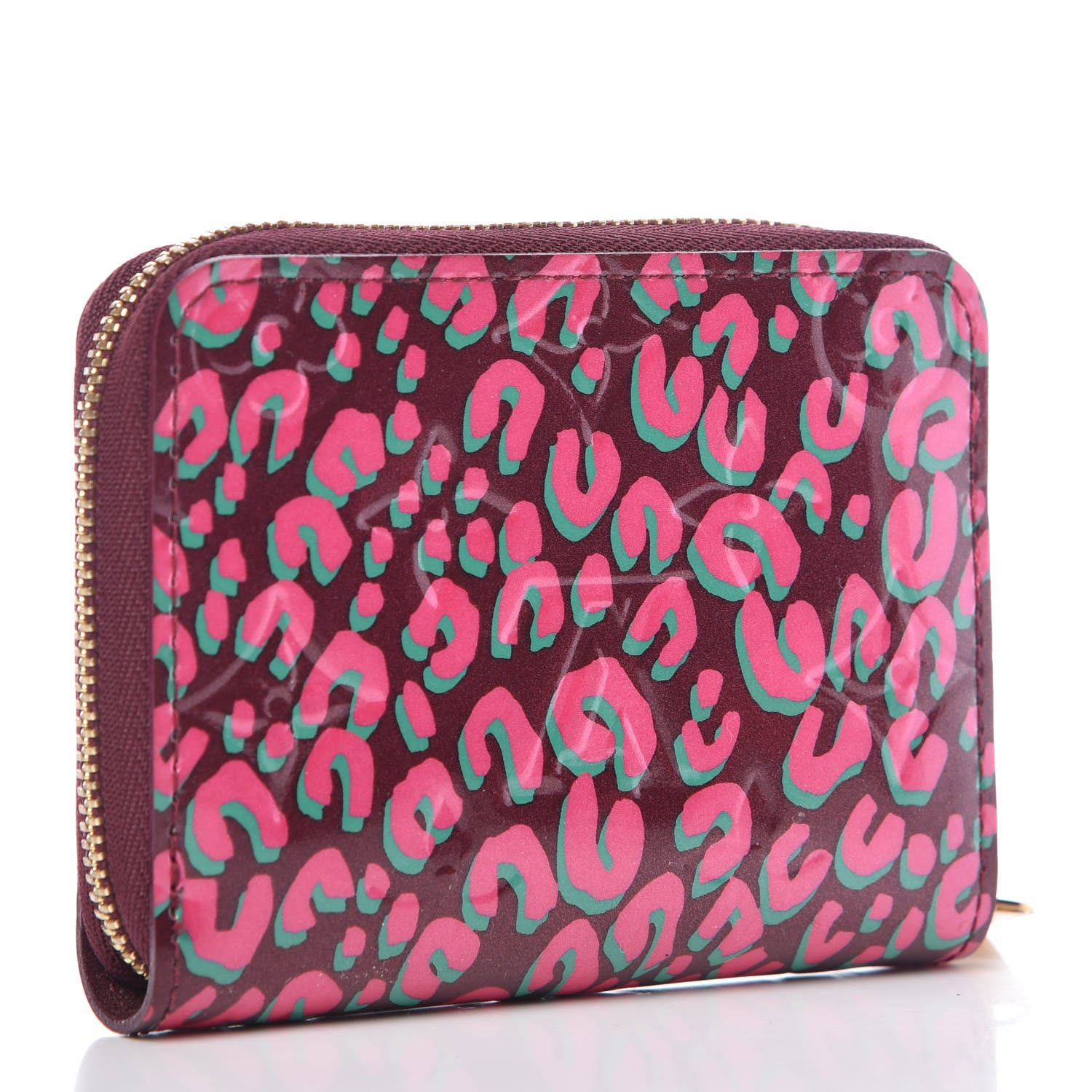 Louis Vuitton Vernis Leopard Zippy Coin Purse Rouge Fauviste 3 of 7