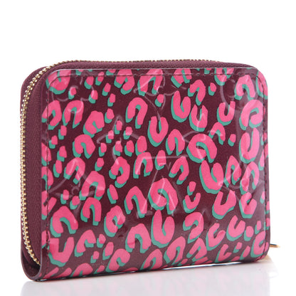 Louis Vuitton Vernis Leopard Zippy Coin Purse Rouge Fauviste 3 of 7