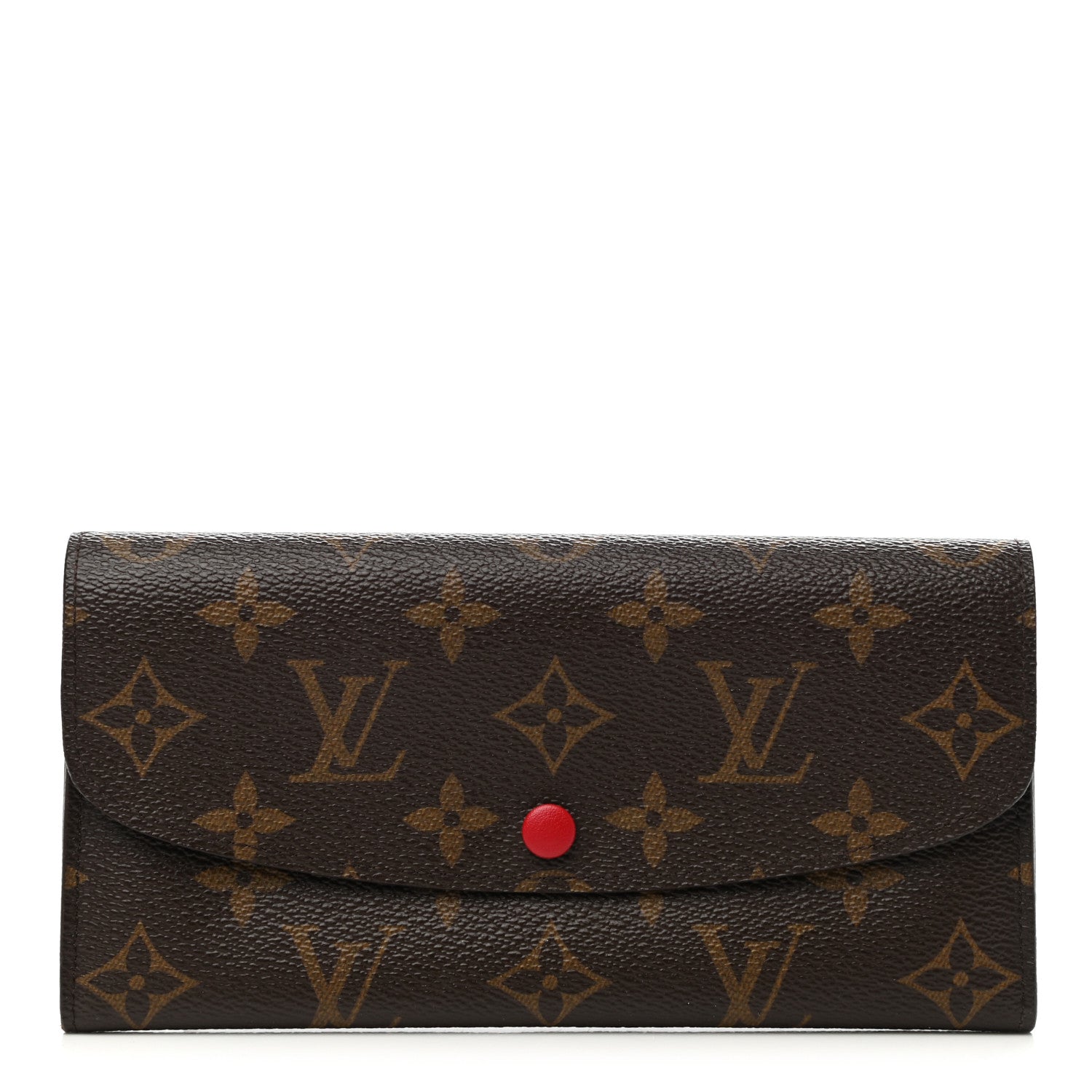 Louis Vuitton Monogram Emilie Wallet Red 1 of 10