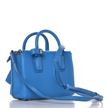 MCM Grained Calfskin X-Mini Milla Tote Tile Blue 3 of 12