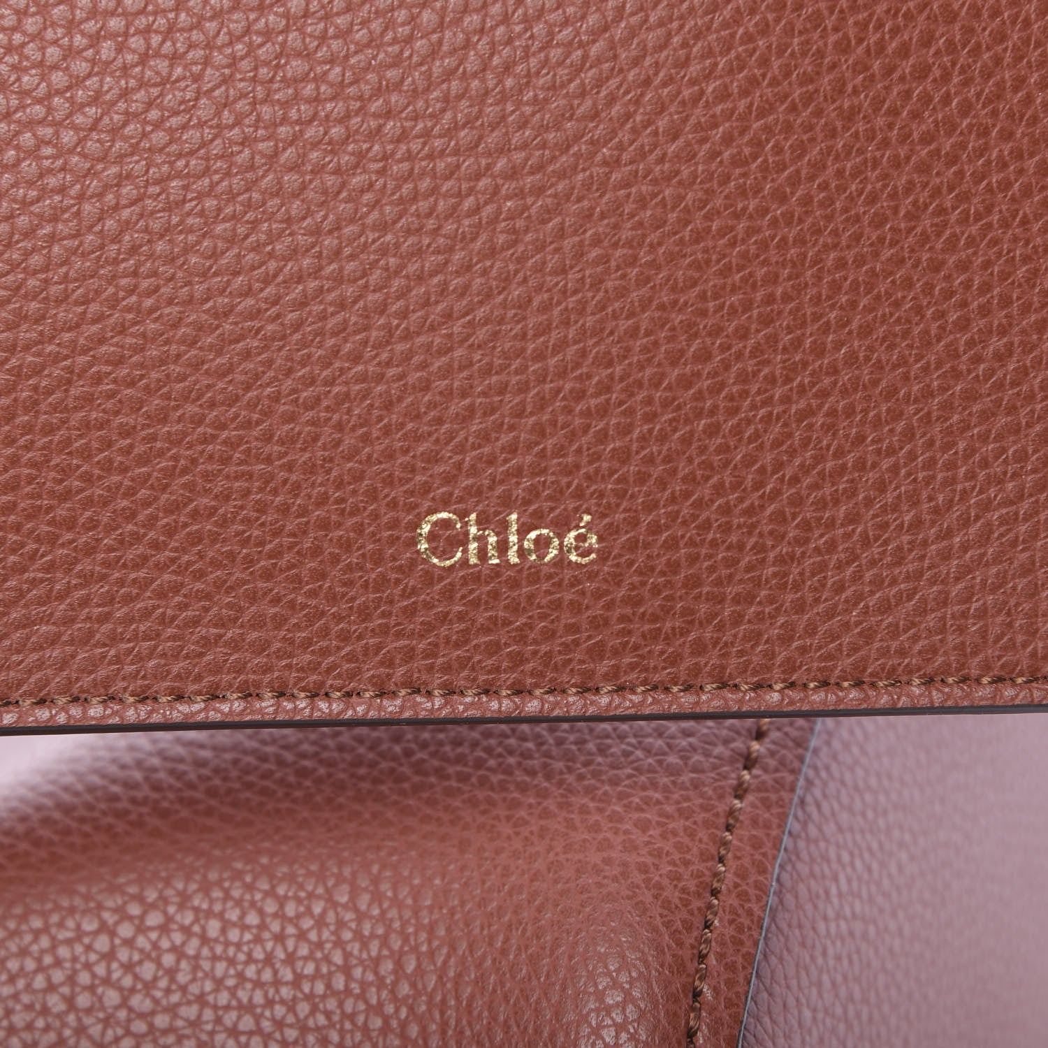 Chloe Smooth Grained Calfskin Medium Aby Tote Sepia Brown 6 of 10