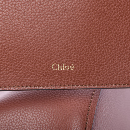 Chloe Smooth Grained Calfskin Medium Aby Tote Sepia Brown 6 of 10