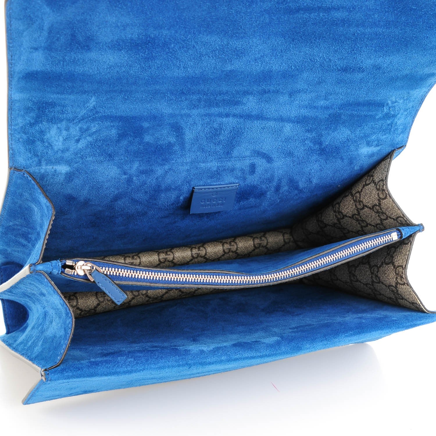 Gucci GG Supreme Monogram Medium Dionysus Shoulder Bag Blue 5 of 7