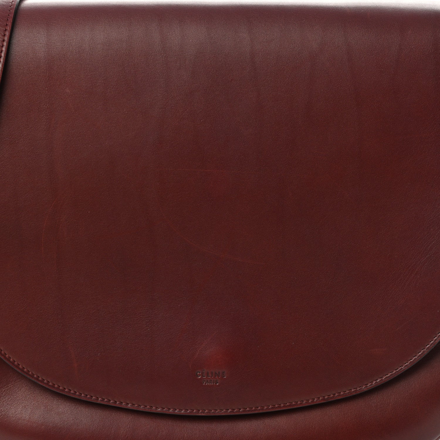 Celine Natural Calfskin Trotteur Messenger Bag Burgundy 6 of 10