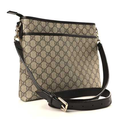 Gucci GG Plus Monogram Medium Flat Messenger Bag Dark Brown 4 of 11