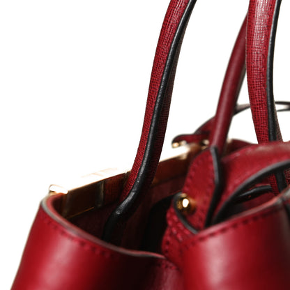 Fendi Vitello Elite Regular 2Jours Tote Rosso Scuro Ciliegia 13 of 13